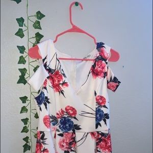 floral high low dress!!